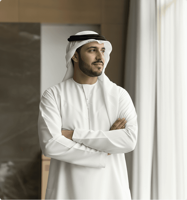 Professional in traditional attire